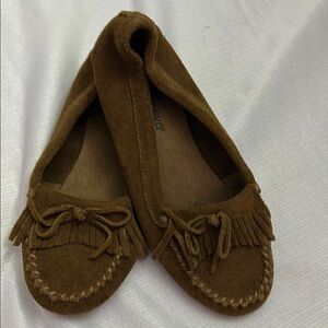 Brown Moccasin Kids Shoes